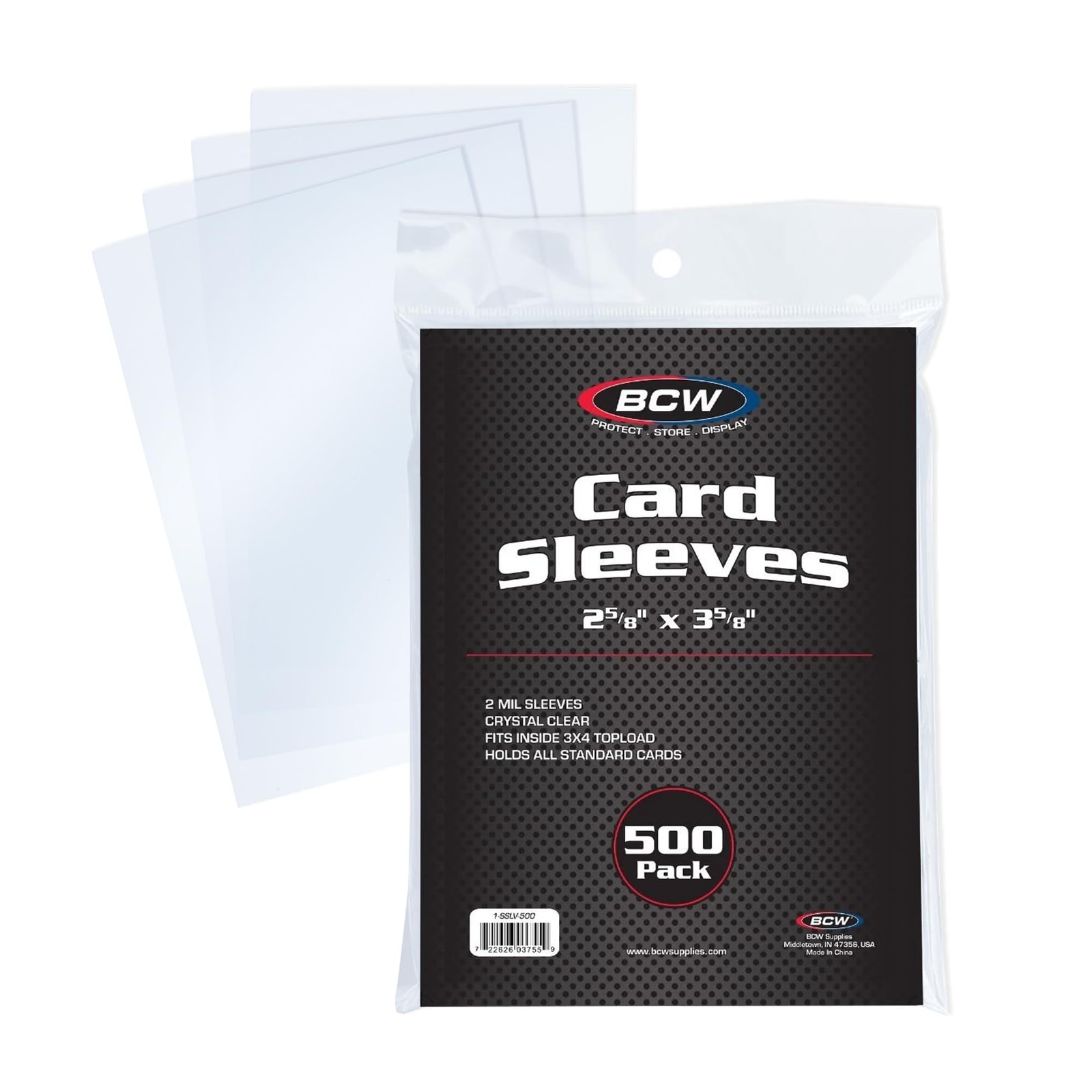 Standard Penny Sleeves – 500 Count | 2-5/8″ x 3-5/8″ Crystal Clear, Acid-Free…