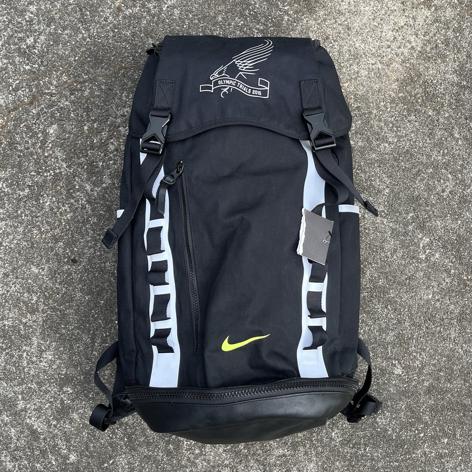 NWT Nike USA Olympic Trials 2016 Athlete Issued 22” Black Backpack