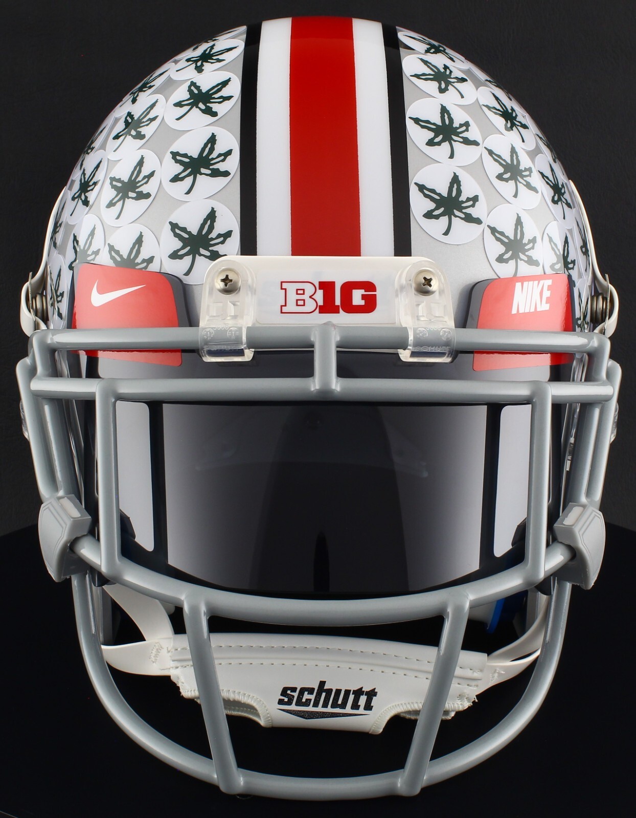 OHIO STATE BUCKEYES NCAA Full Size Replica Football Helmet with VISOR/EYE-SHIELD