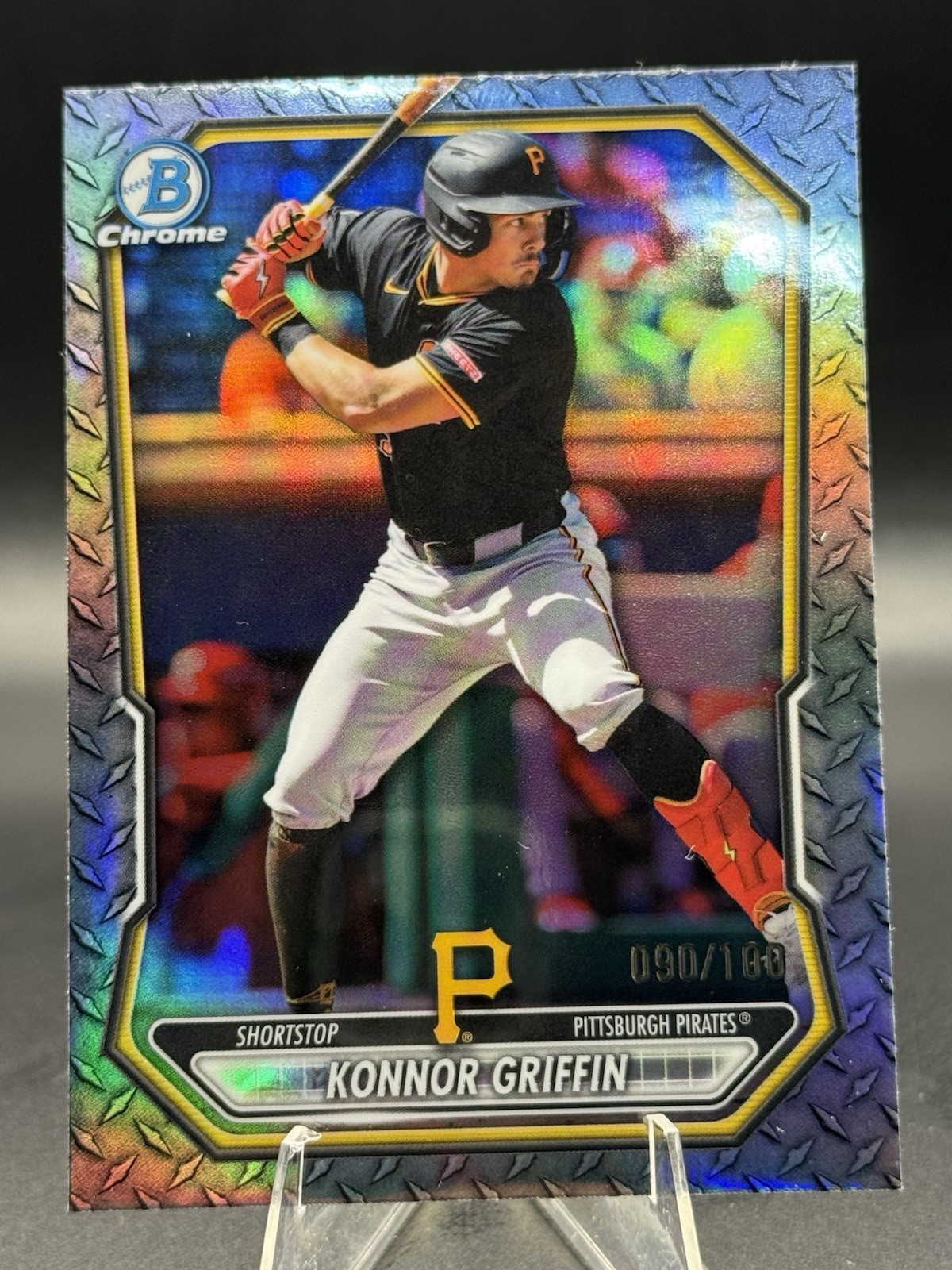 2026 Bowman – Konnor Griffin #BCP-92 Steel Metal Refractor /100 Pirates