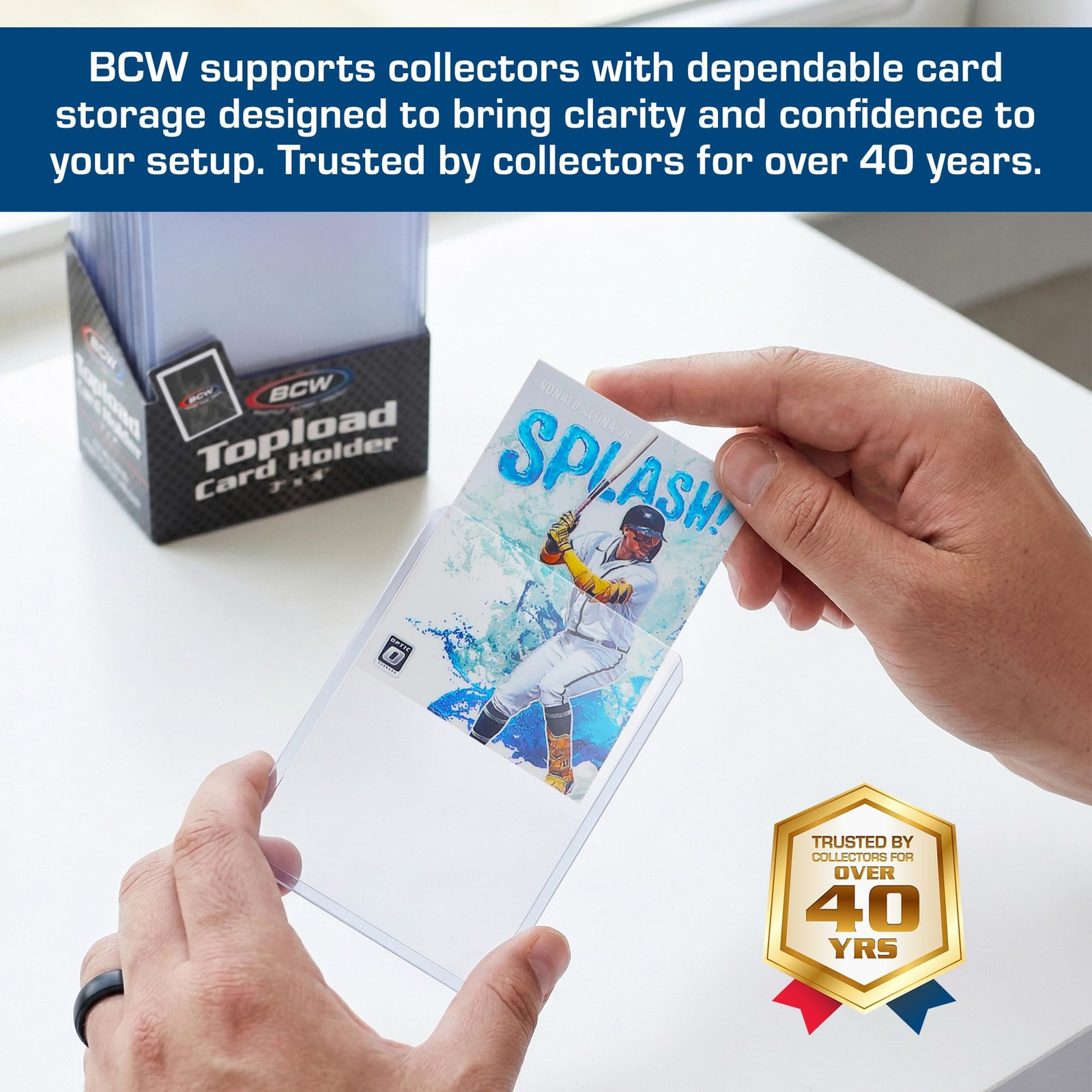 BCW 3×4 Topload Card Holder Standard 100ct | Rigid PVC Trading Card Protect…