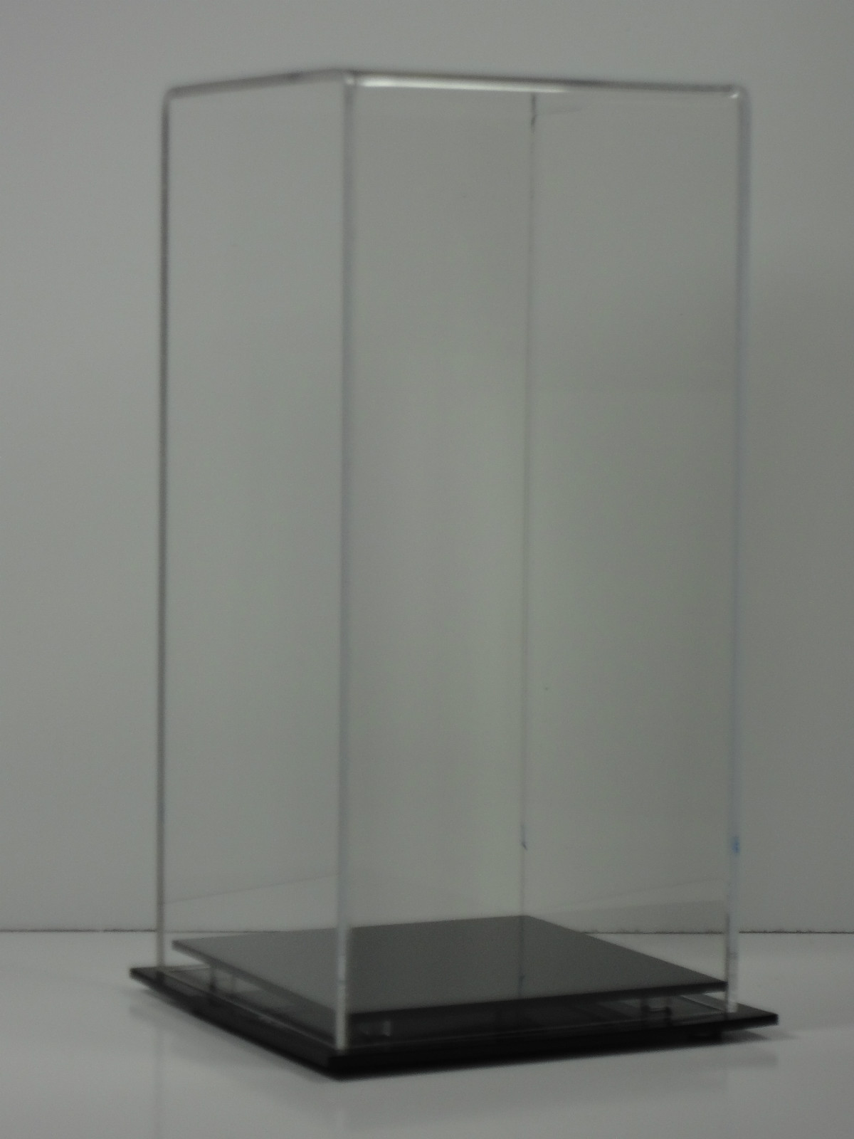 Doll figurine acrylic collectible display case UV 4 7/16 x 4 7/16 x 9 1/2 i.d.