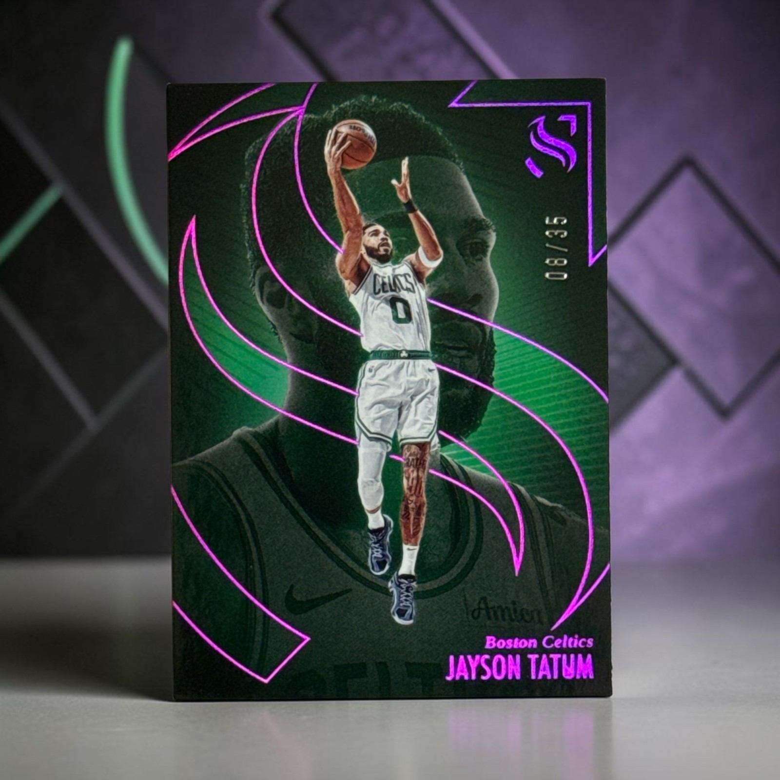 2024-25 Panini Silhouette – Jayson Tatum, Jayson Tatum #54 Pink /35