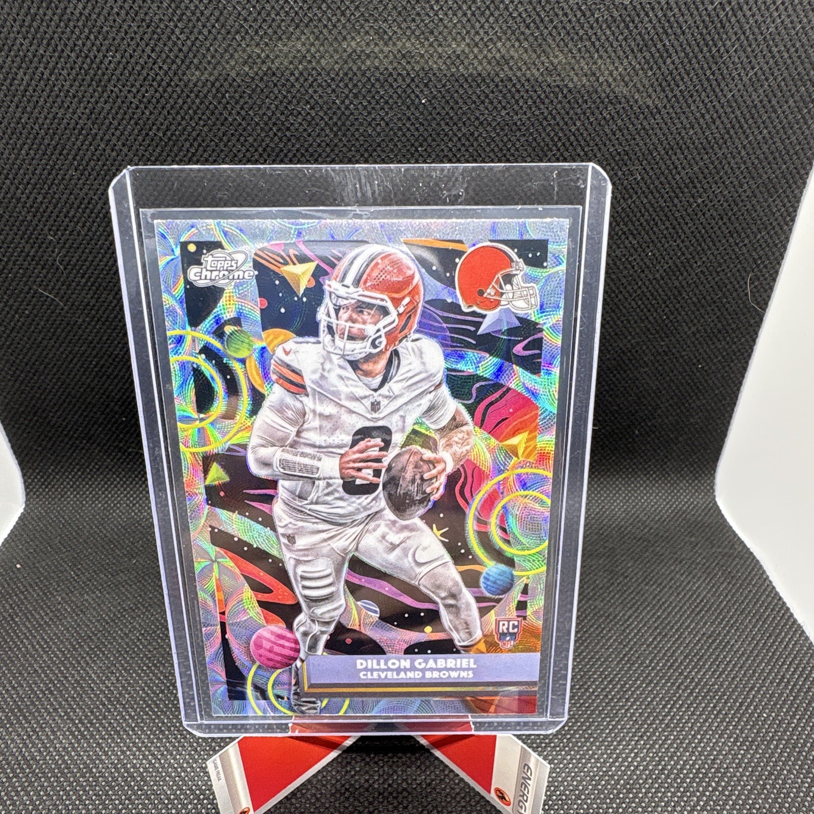 2025 TOPPS CHROME COSMIC FOOTBALL NUCLEUS REFRACTOR RC DILLON GABRIEL bROWNS