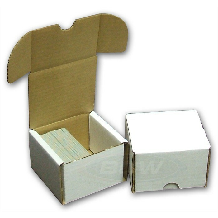 BCW 200 Count Corrugated Cardboard Baseball Trading Card Coin Slabs Storage Box