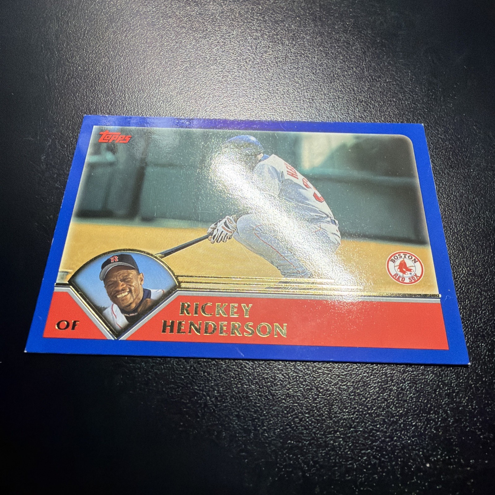 2003 Topps #72 Rickey Henderson Baseball Card – Boston Red Sox