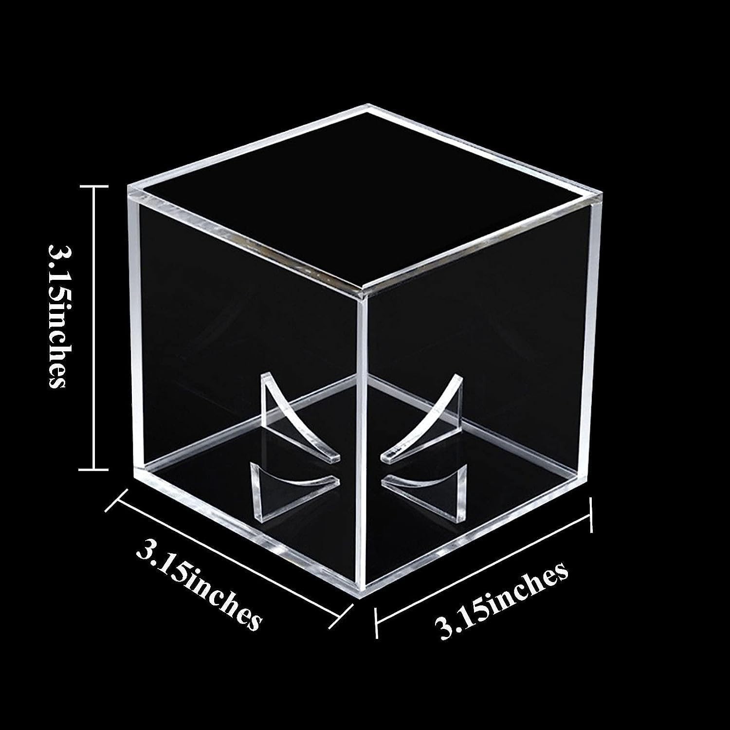 Durable Square Acrylic Display Case – Protect and Showcase Baseballs 3.15 Inches