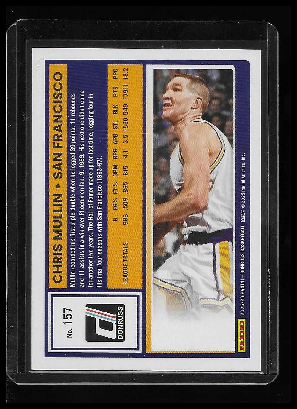 2025-26 Donruss #157 Chris Mullin Cosmic #/65
