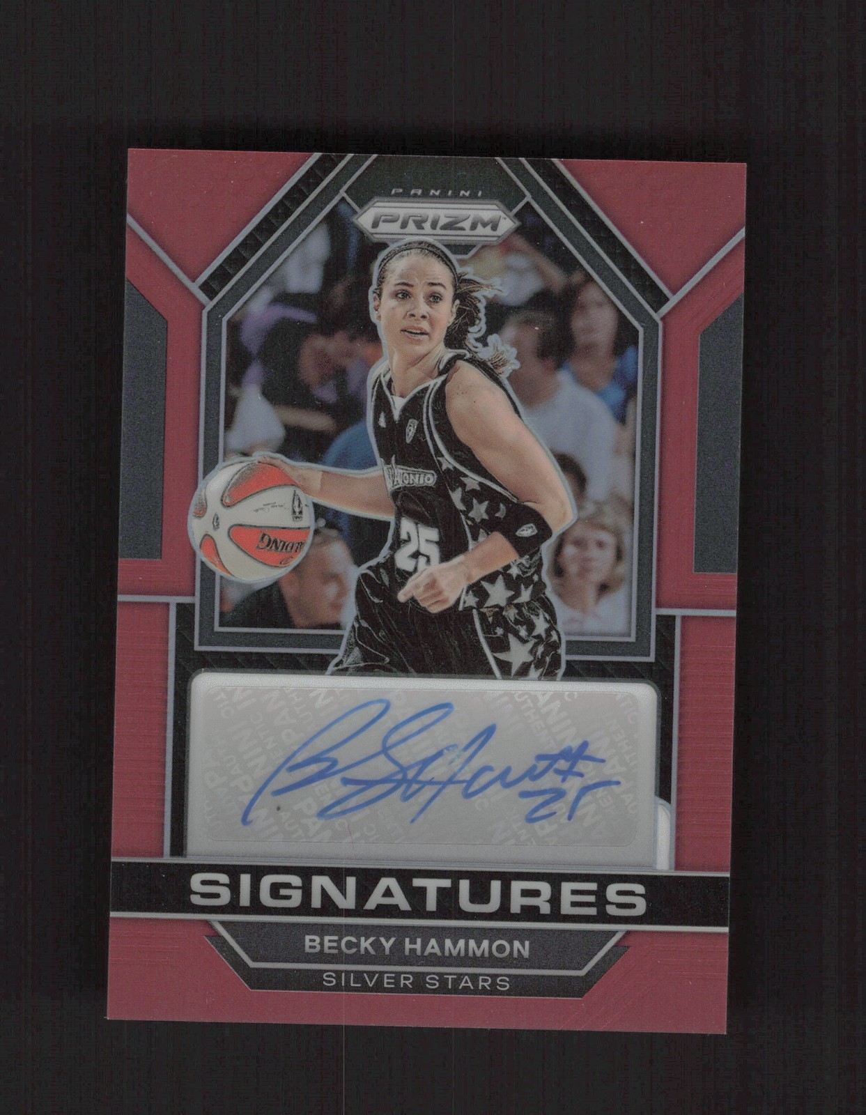 2023 Panini Prizm WNBA #SG-BHM Becky Hammon Signatures Red #/99 AUTO