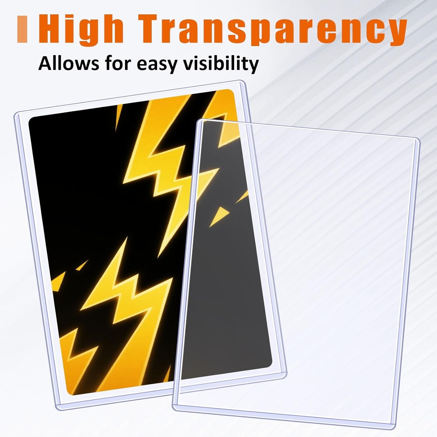 Rigid Jumbo Card Top Loader Extra Thick Clear Hard Plastic Protective Sleeves 12