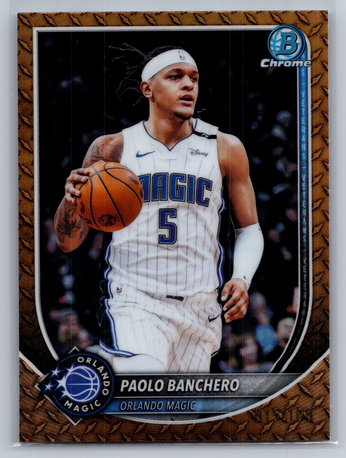 2025-26 Bowman Chrome Steel #94 Paolo Banchero
