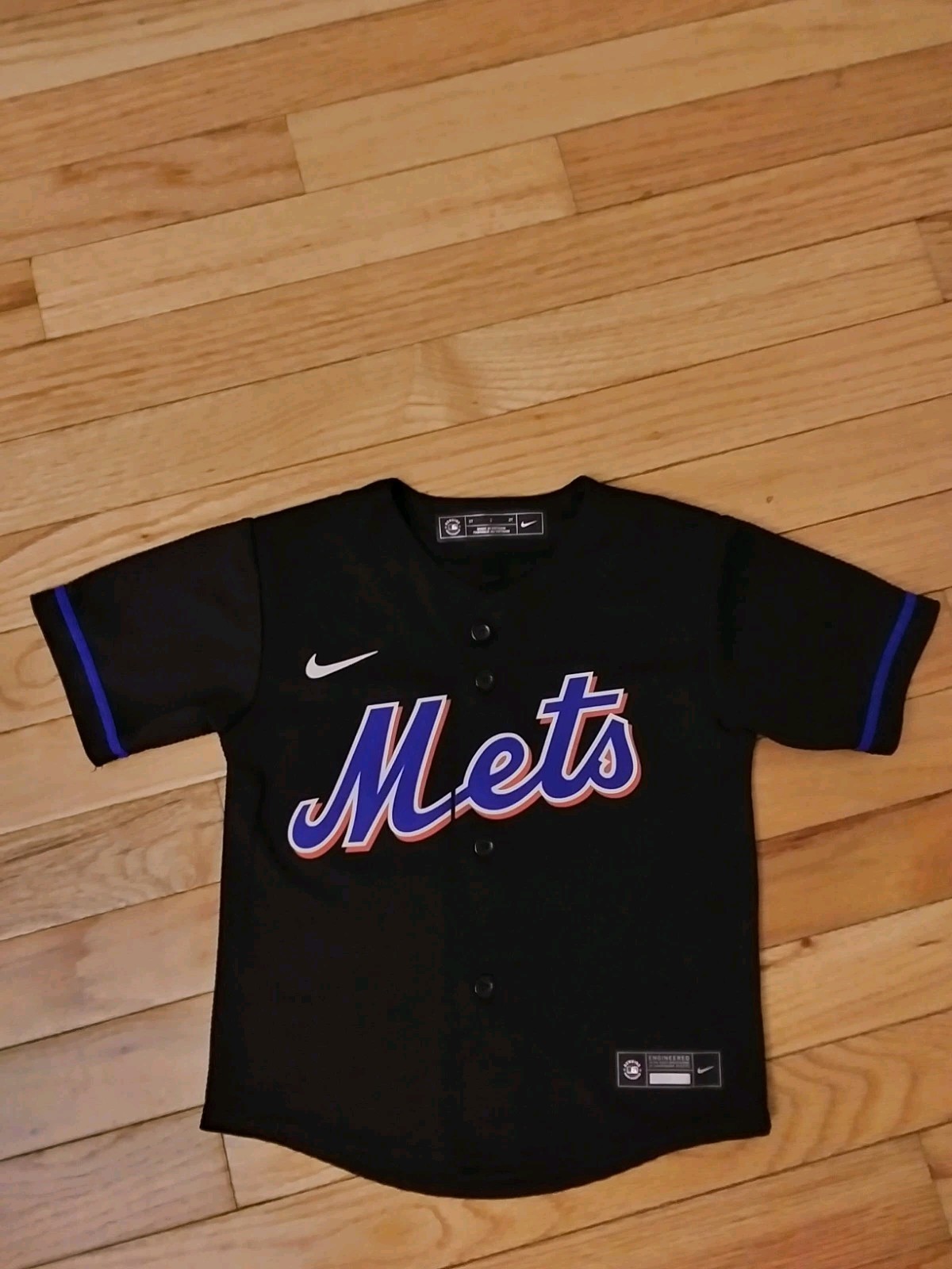 Francisco Lindor New York Mets MLB Nike Alt Black Toddler Jersey Size 2T