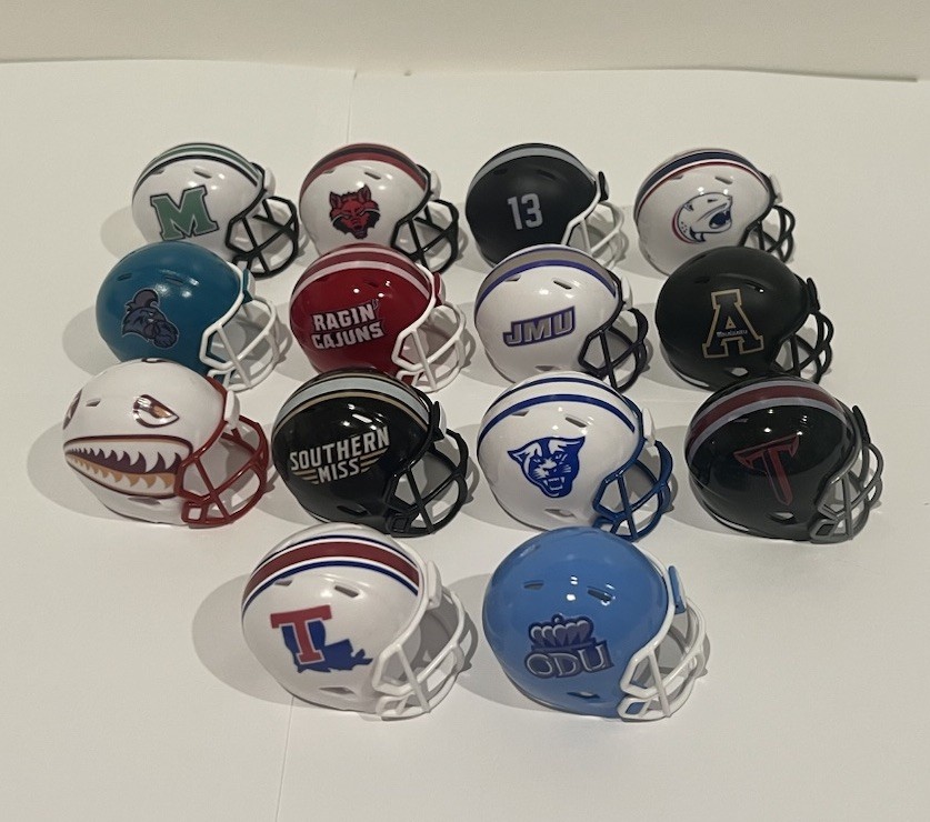 Custom Sun Belt Conference Pocket Pro Helmet Set Updated 2026
