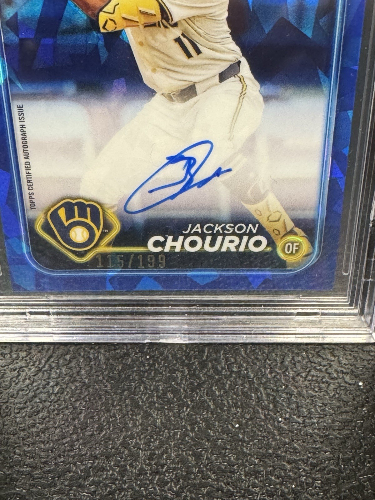 ⭐️Topps 2024 Chrome Sapphire Jackson Chourio RC Auto #CSA-JC /199 BGS 9.5⭐️