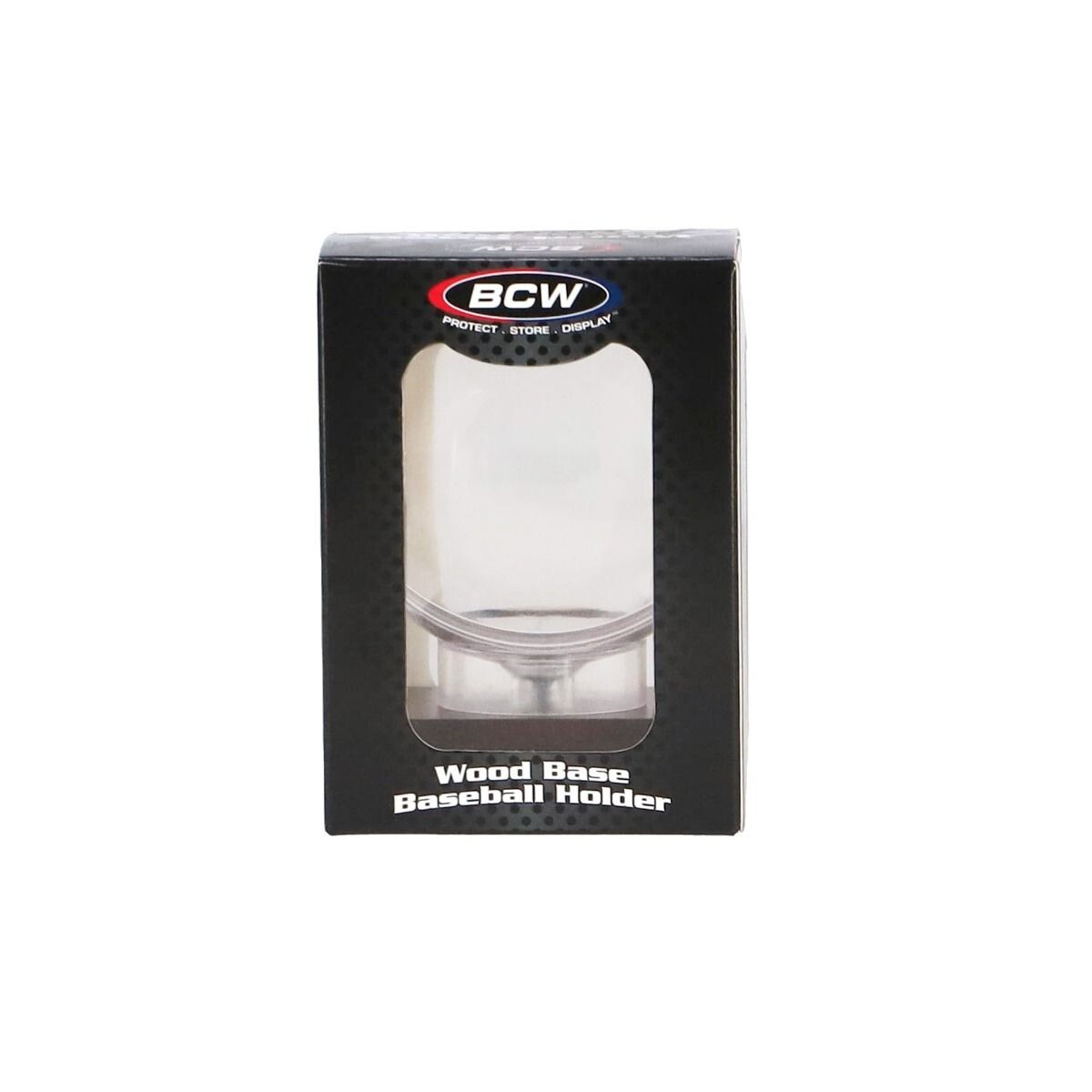 BCW Solid Real Hardwood Base and Acrylic Baseball Globe Holder Case