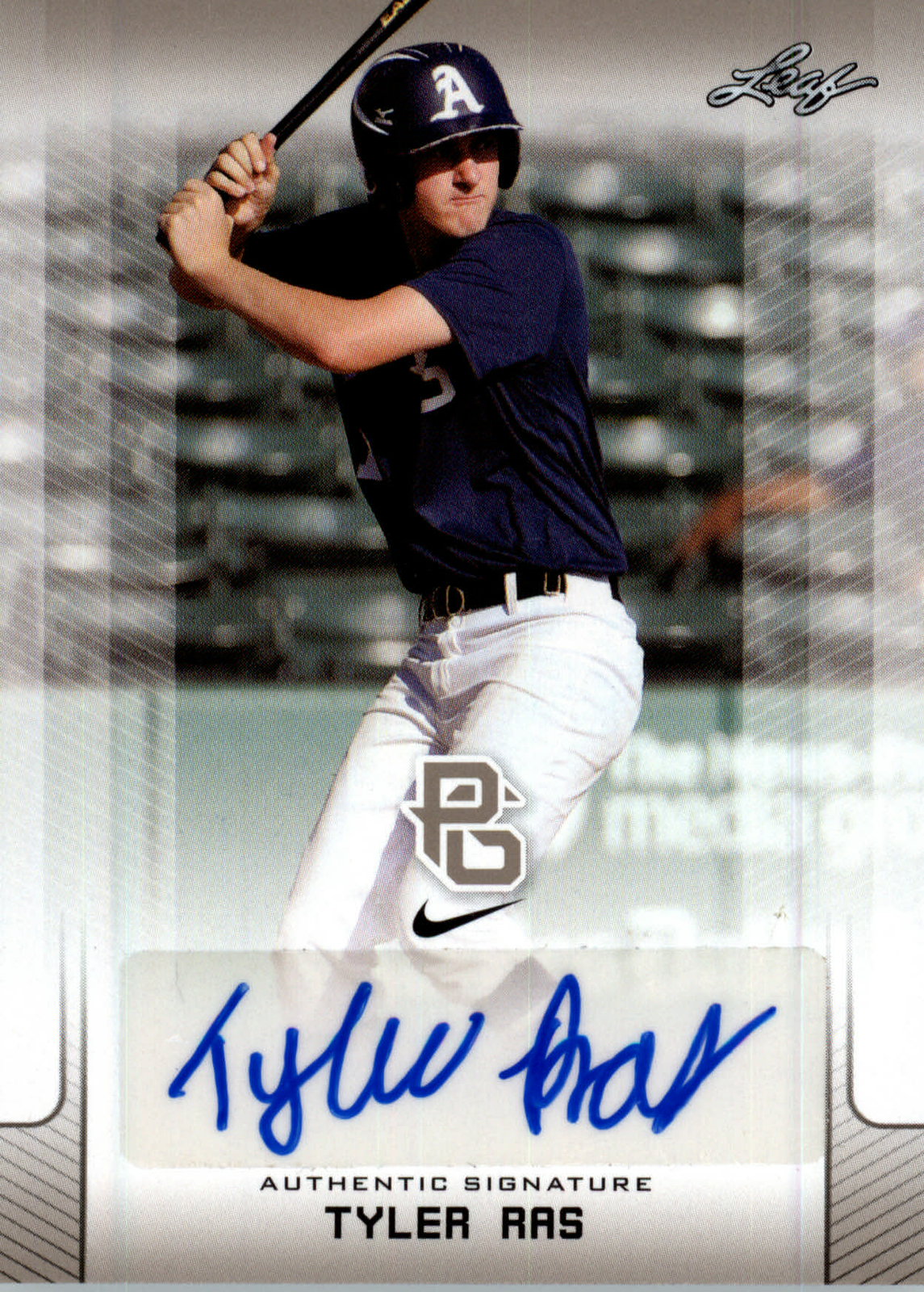 Tyler Ras 2017 Leaf Perfect Game Autograph NIKE All-American Auto Rookie