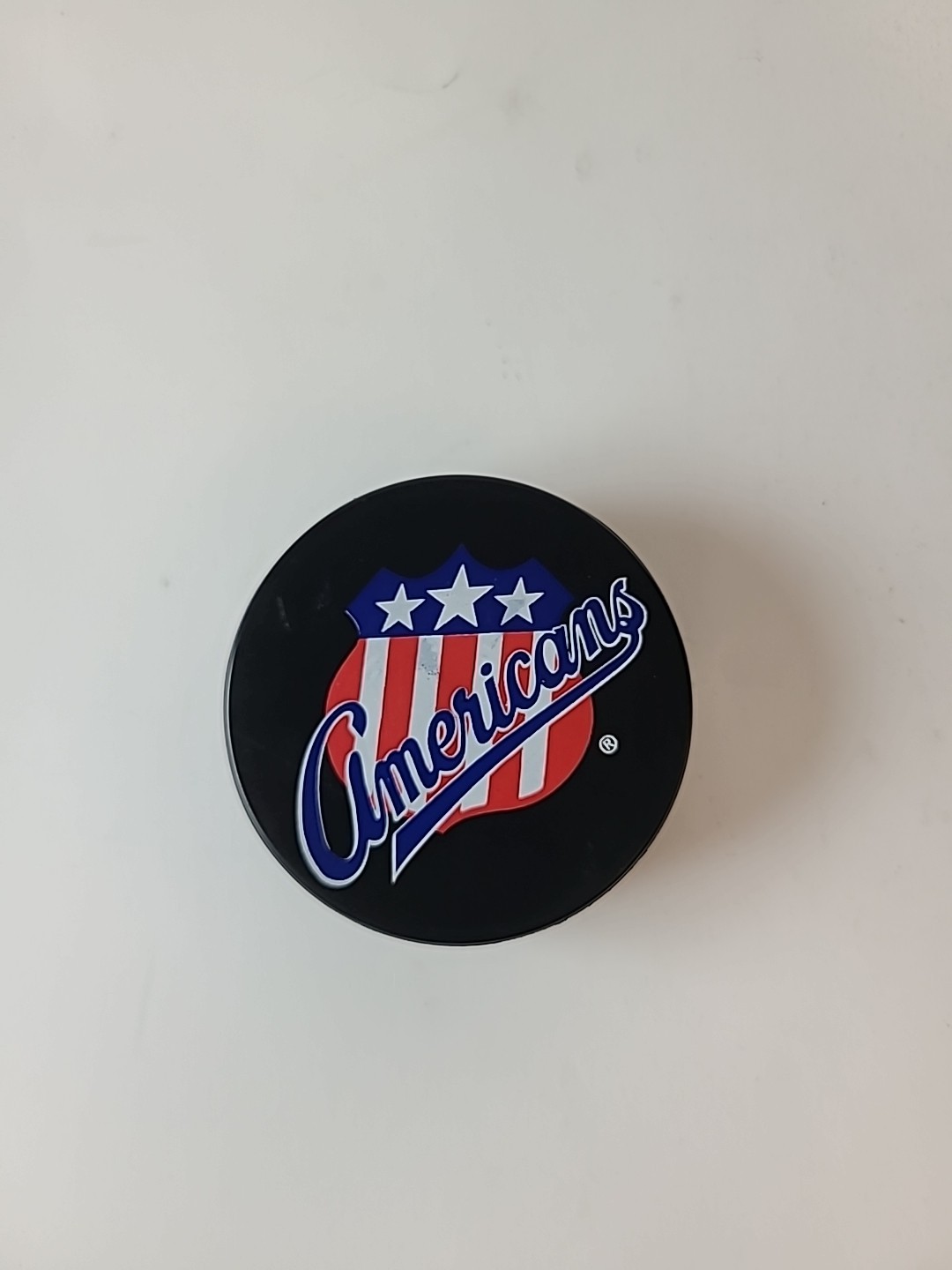 Rochester Americans AHL Souvenir Hockey Puck Inglasco Buffalo Sabres Affiliate