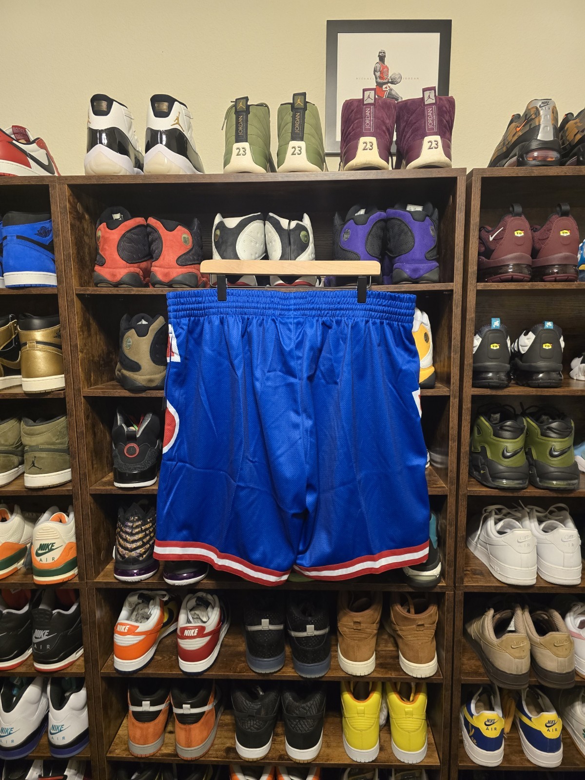 New Jersey Nets Mitchell & Ness Men’s NBA Blown Out Fashion Shorts NWT!