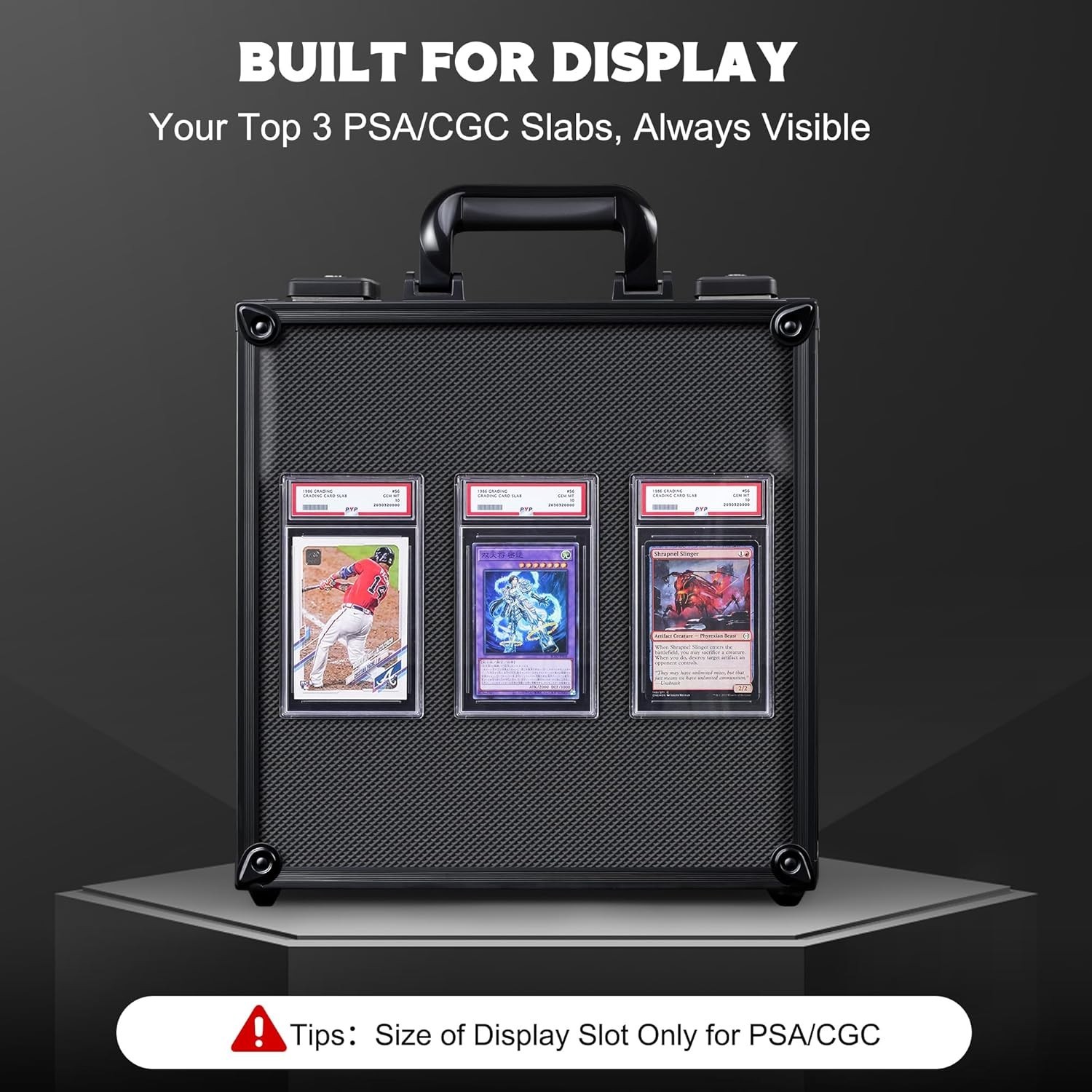Graded Card Storage Box with Display Window*-~