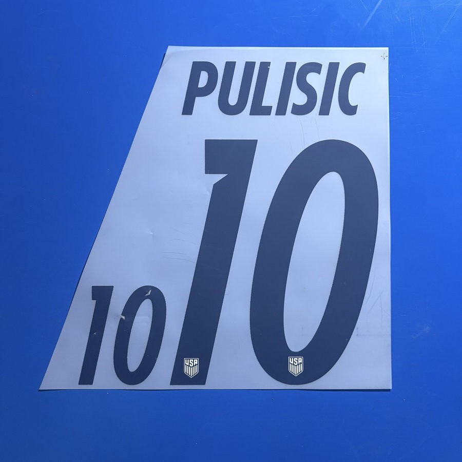 2026 Christian Pulisic Player Size Nameset Name Number ID Print Set