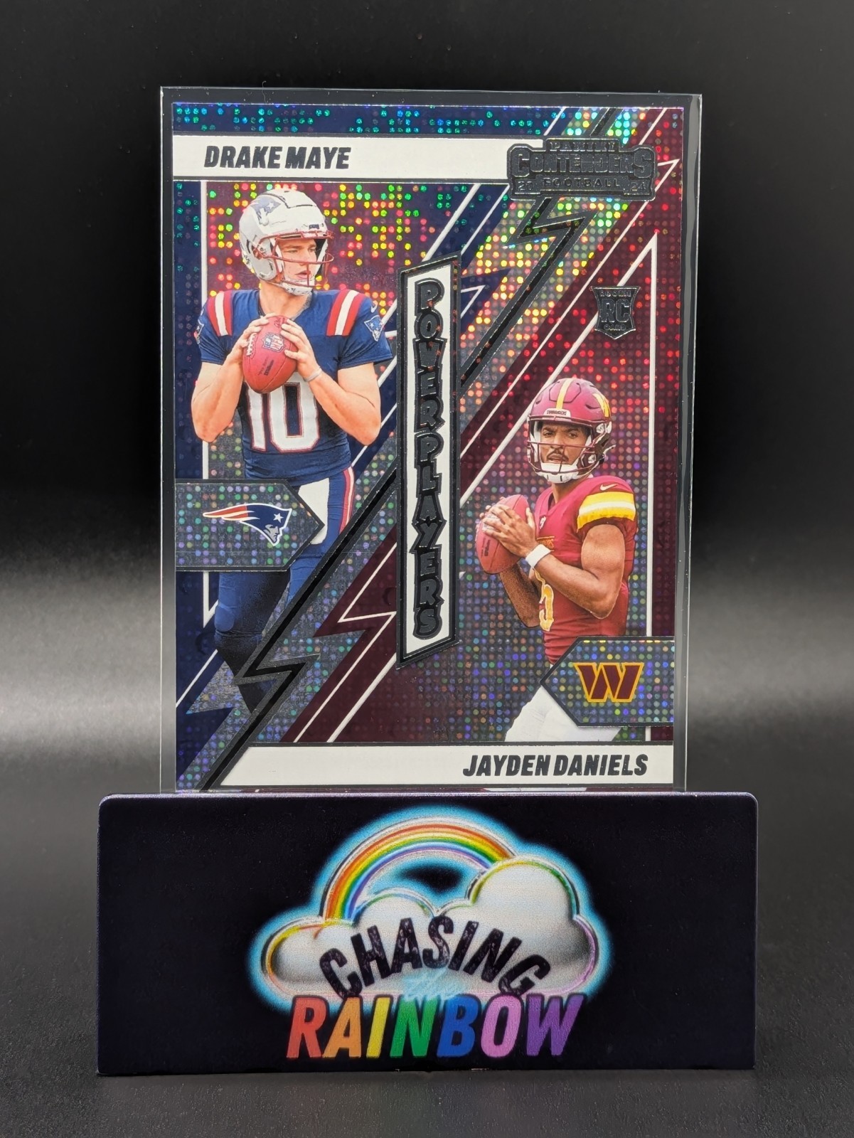 2024 Panini Contenders Power Players Insert #2 Drake Maye & Jayden Daniels