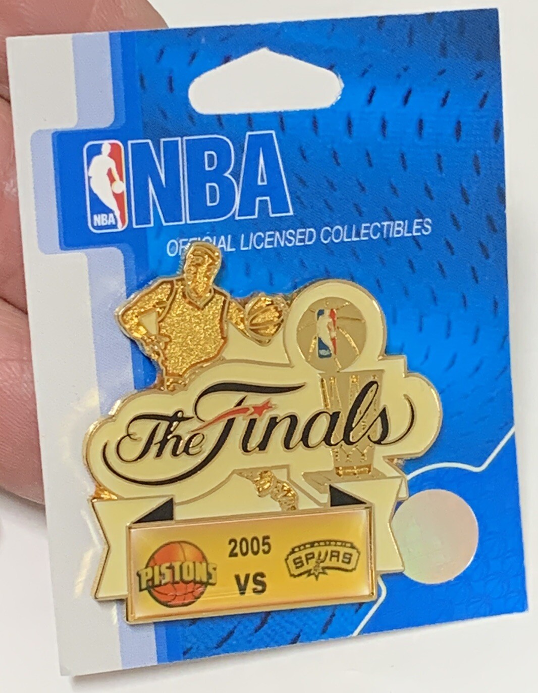 Detroit Pistons Vs San Antonio Spurs Pin NBA Basketball 2005 Finals Aminco