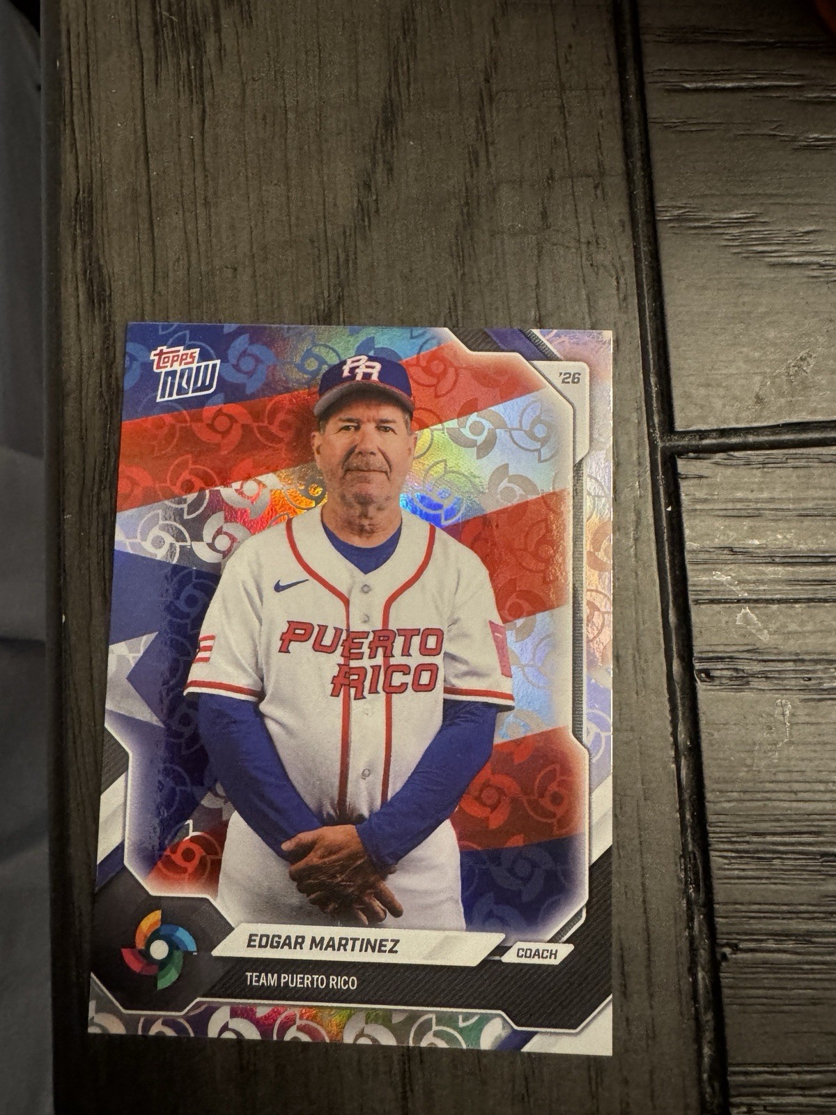 EDGAR MARTINEZ 2026 Topps Now WBC Team Puerto Rico SP Logo Refractor #PR10!