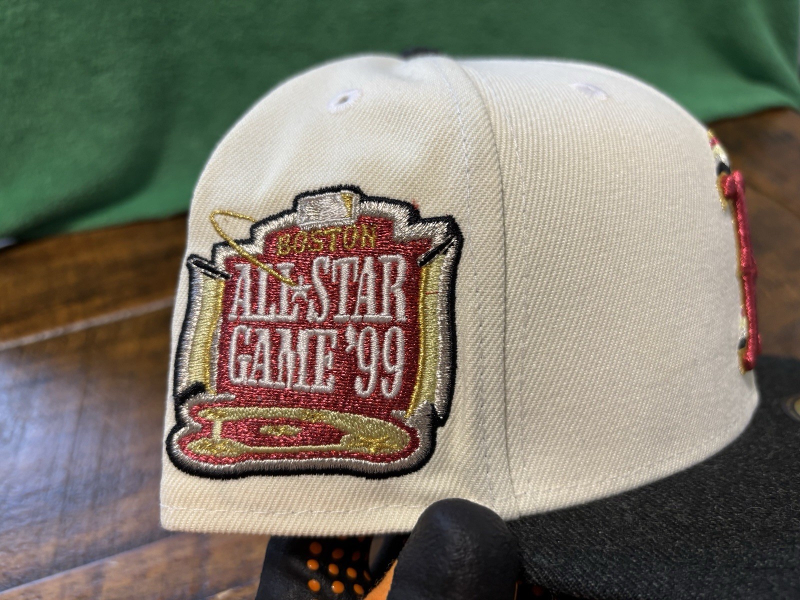 Boston Red Sox 99 ASG Cascading Logo Off White Heather Gray New Era Fitted 7 7/8