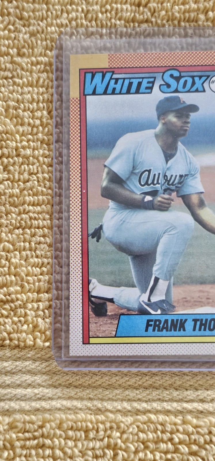 1990 Topps – Frank Thomas #414 (RC) Multiple Errors white spots and more see pic