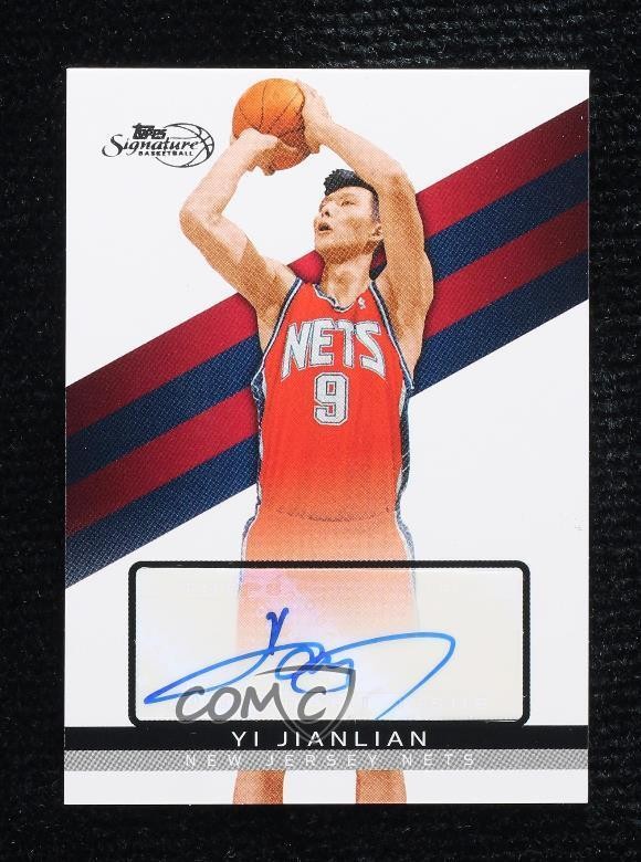 2008-09 Topps Signature Auto 4370/6225 Yi Jianlian #TSA-YJ Auto 6h1