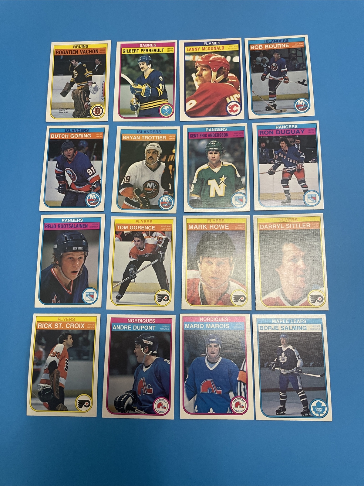 1982-83 O PEE CHEE GROUP OF 16 CARDS SEE PHOTOS FOR NAMES AND NUMBERS EX- NM
