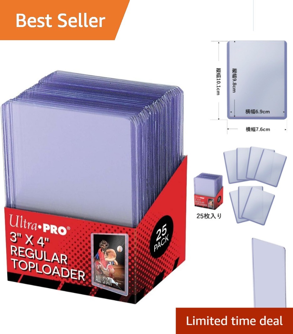 Durable and Clear Top Loader Card Holders – 3″ x 4″ for Collectible Protection