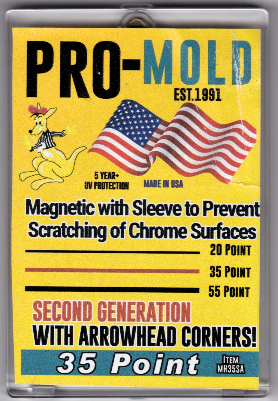 20 Pro Mold 35pt w/Penny Sleeve Magnetic One Touch Card Holders MH35S – 2nd Gen!