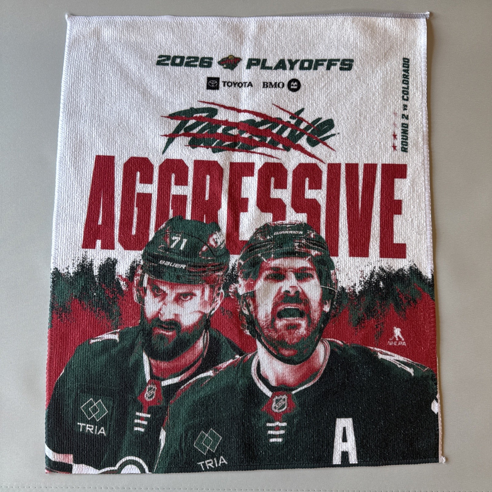 2026 Minnesota Wild Stanley Cup 2nd Round Home Game 2 on 5/11/2026 Rally Towel