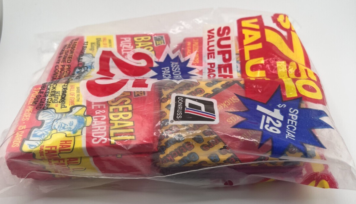 1982 Donruss Baseball Super Value Fun Bag Factory Sealed 25 Packs Ripken RC?