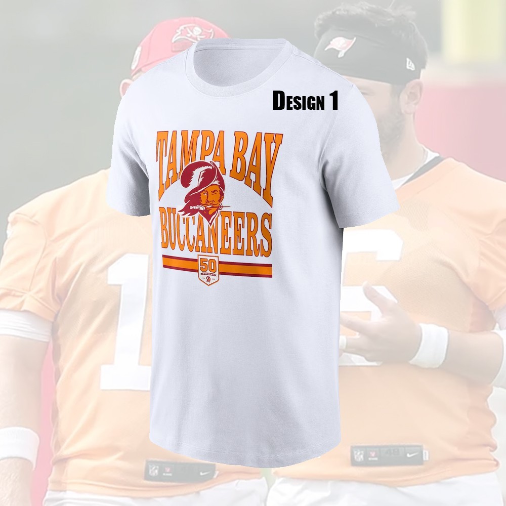 HOT NEW – Tampa Bay Bucca.neers 50th Season Logo One Side FREESHIP For Fans