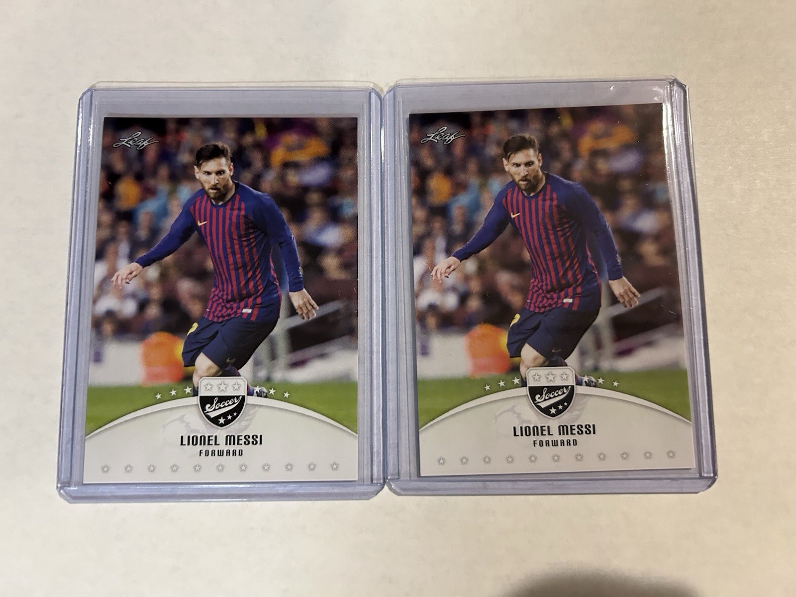 Leaf 2020 Leo Messi LOT- 2 Cards