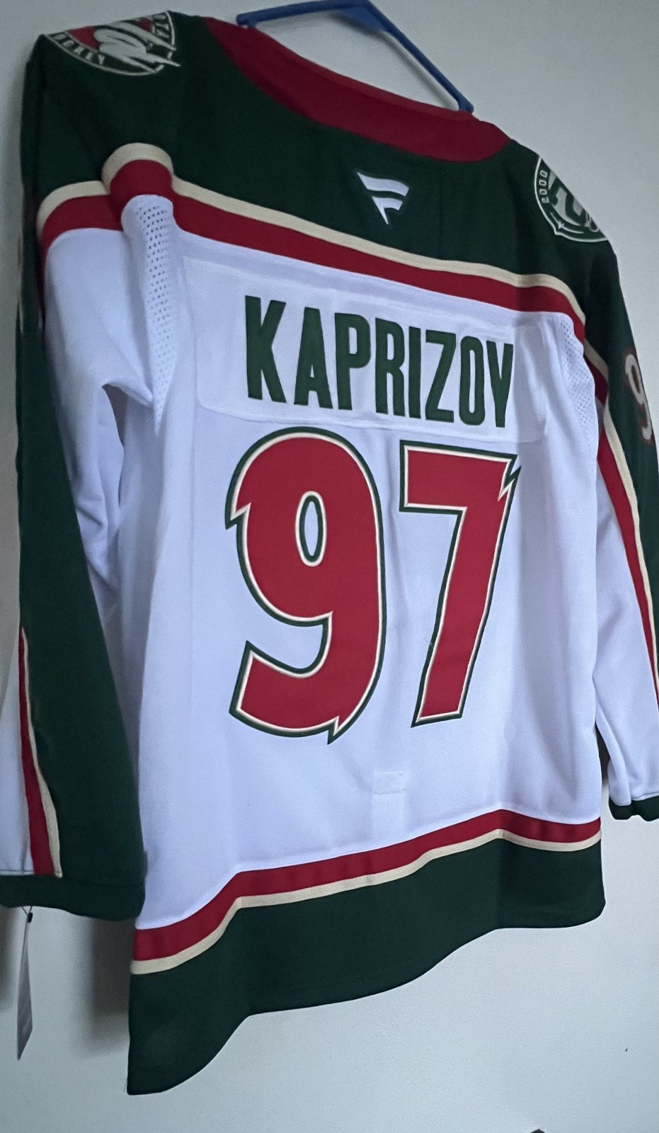 Minnesota Wild #97 Kirill Kaprizov White Alternate Hockey Jersey Men’s 2XL (56)