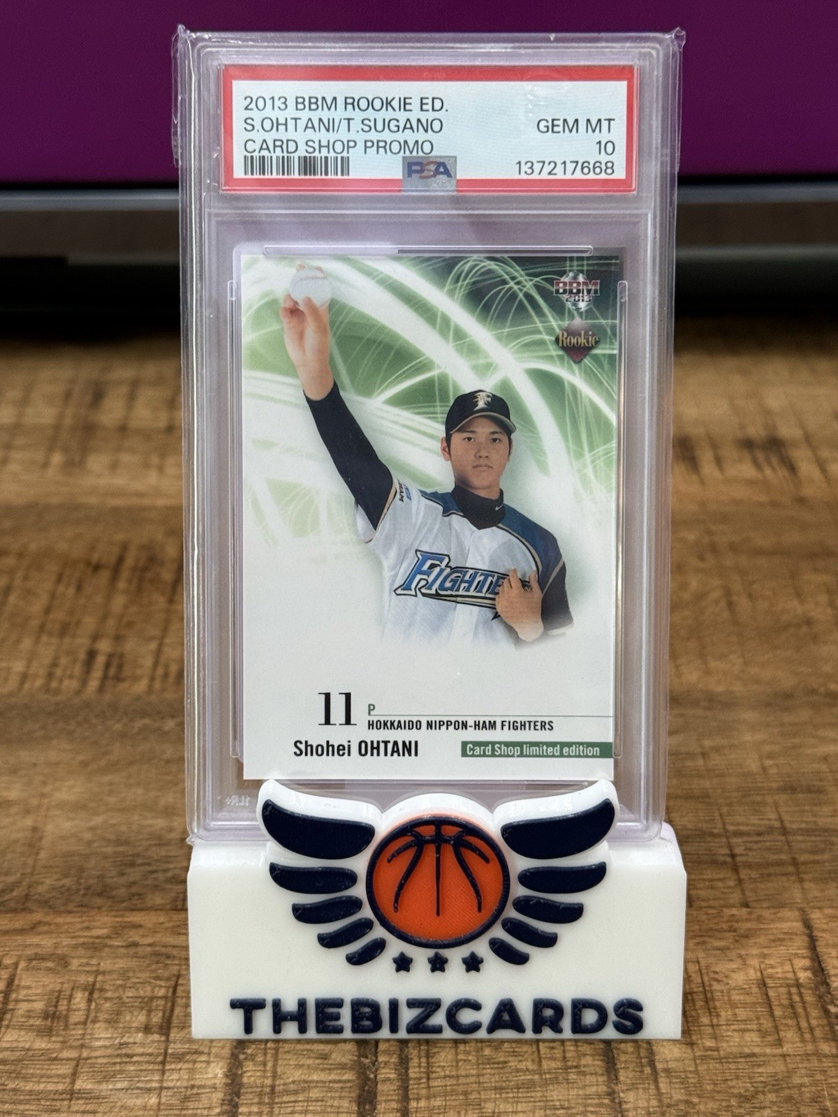 2013 BBM – Shohei Ohtani – Rookie Edition – Card Shop Promo – PSA 10 Pop 188