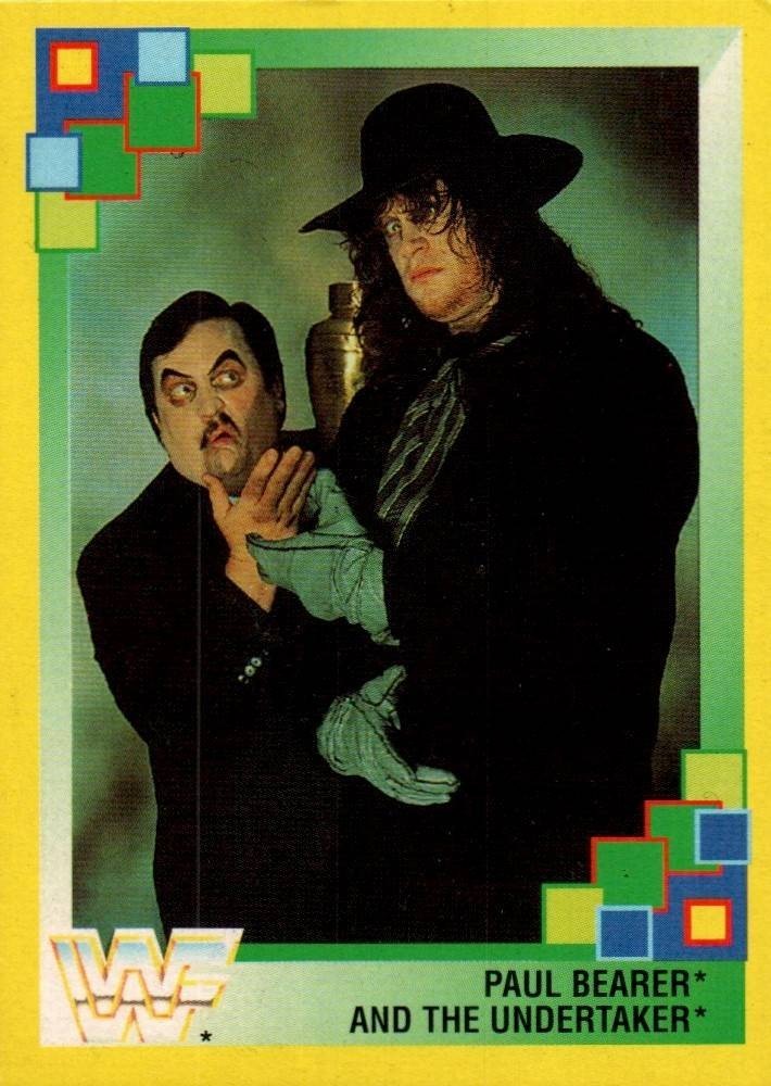 1993 WWF Merlin GOLD – German – Paul Bearer Undertaker #192 action packed titan