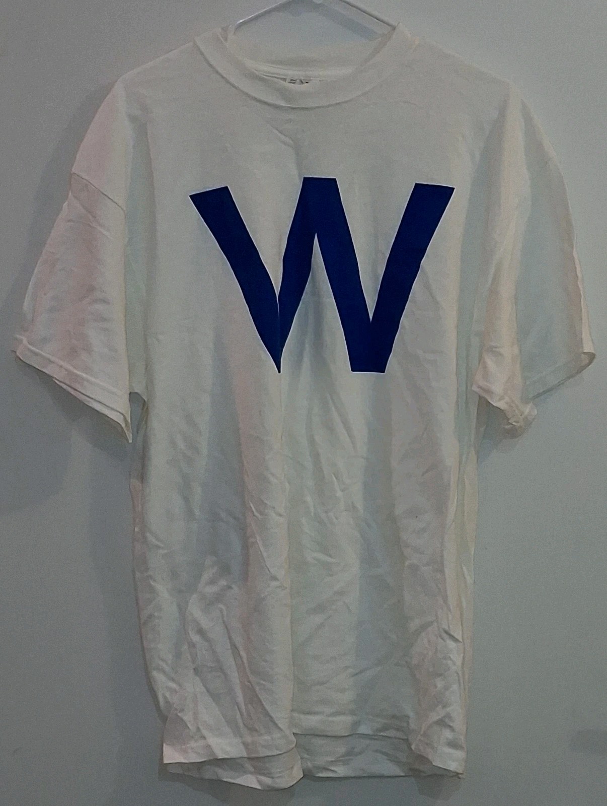 Chicago Cubs Wrigley White (“W”) T-Shirt by Delta XL 0 Cotton Pre-Owned