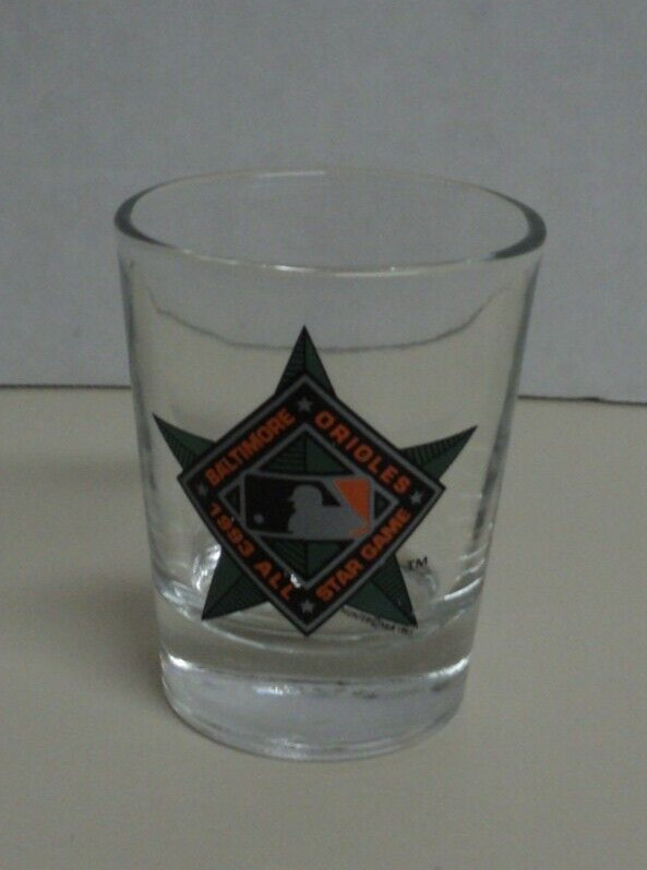 Baltimore Orioles MLB Shot Glass – 1993 All-Star Game 2.5 inches tall AUCT#10590