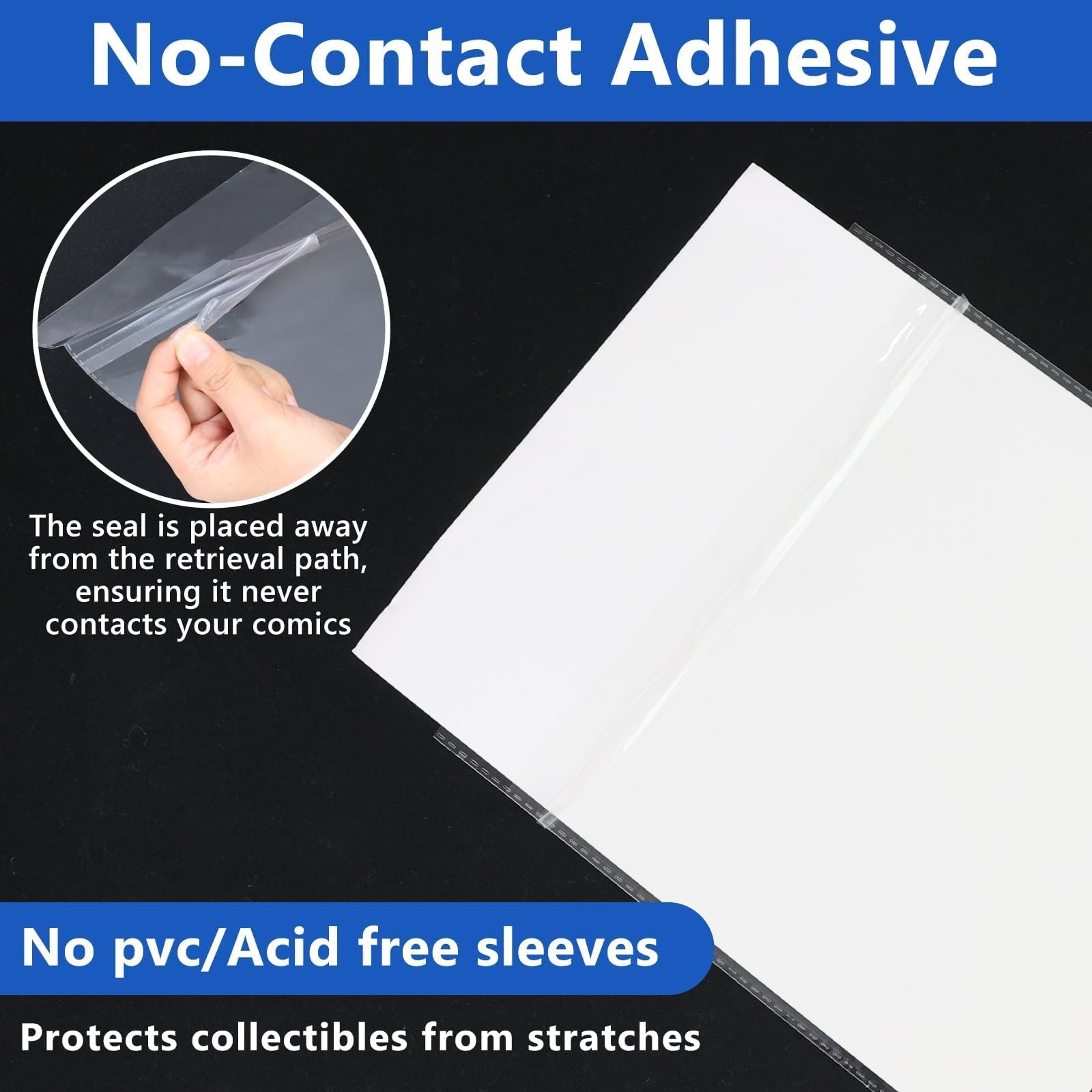 100-Pack Current Comic Book Bags & Boards Set with Premade Resealable Tabs + …