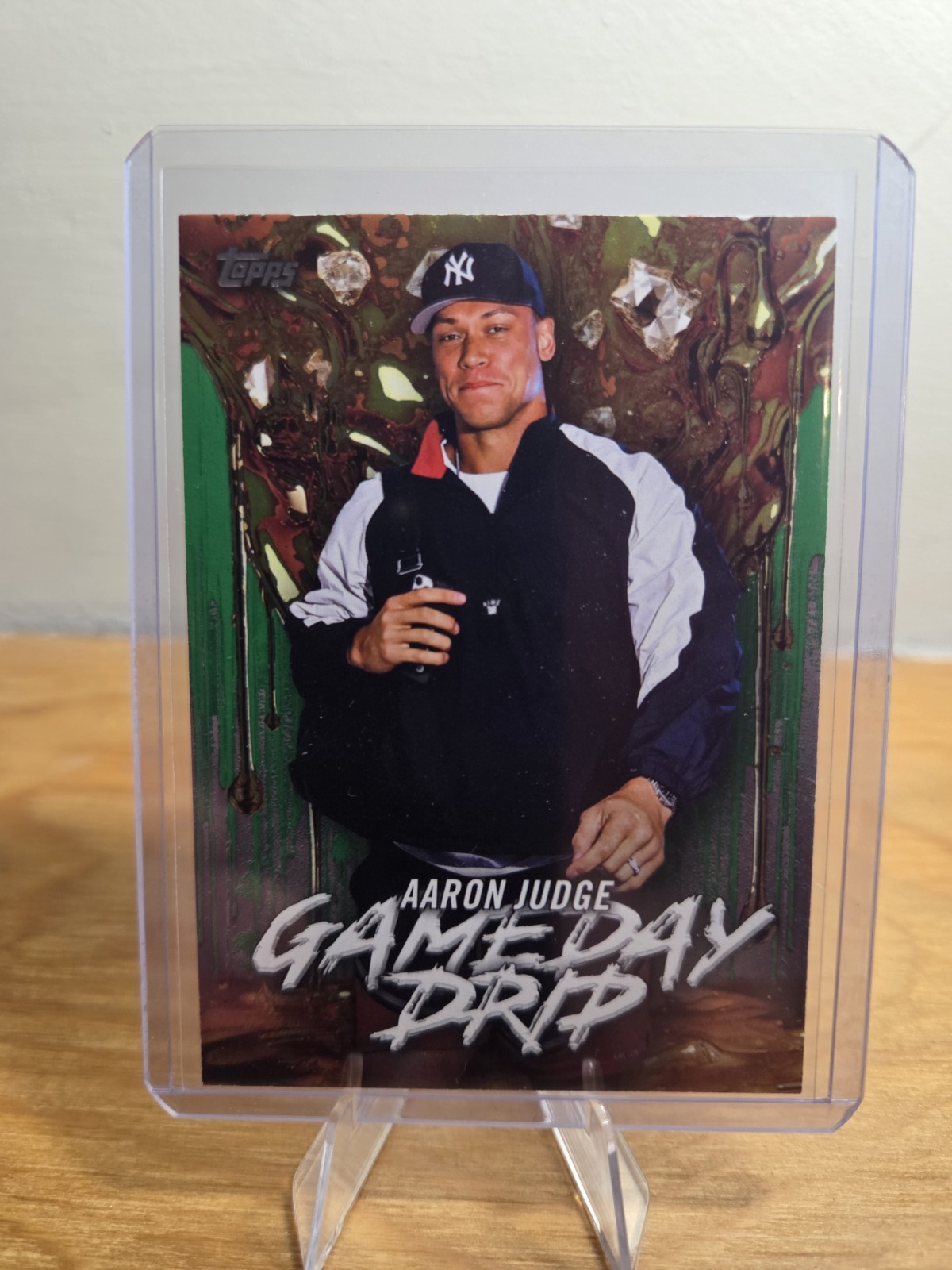 Topps 2026 Game Day Drip MVP Aaron Judge Insert Green Serial #GD-/99 Yankees