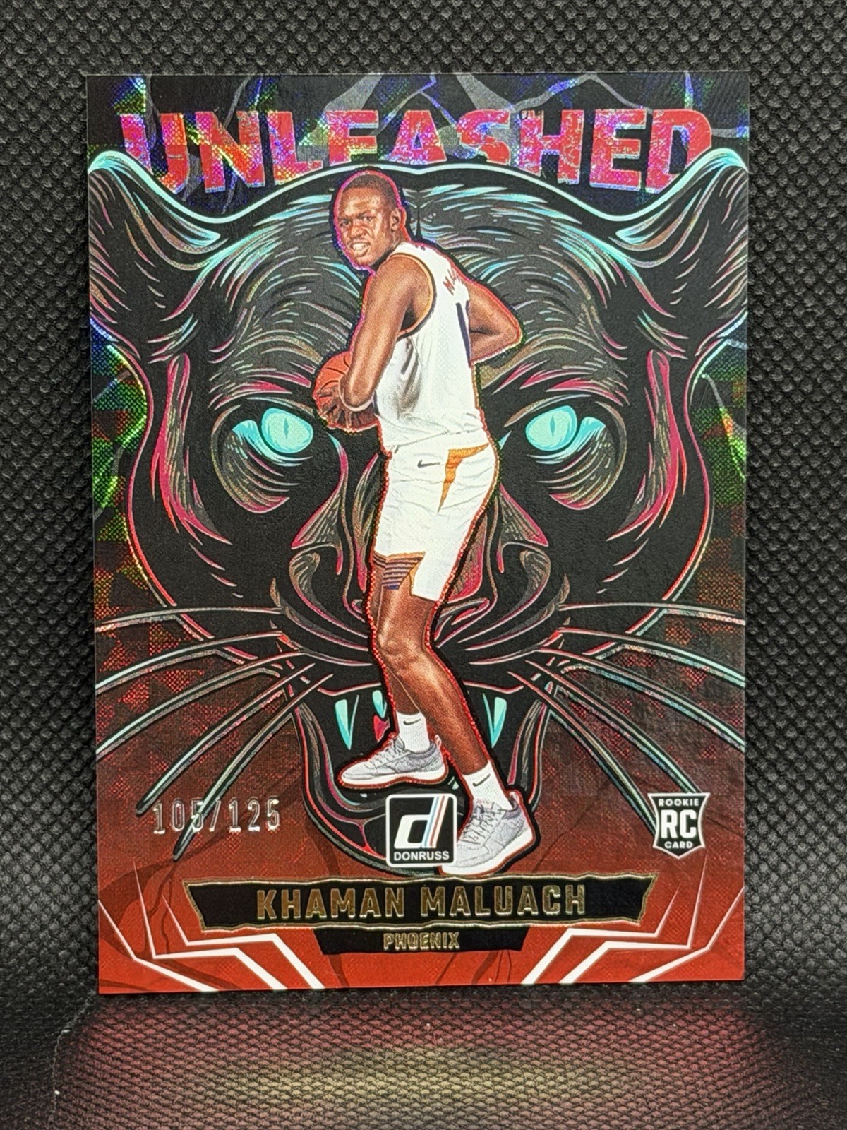 2025-26 Donruss No. 7 Khaman Maluach Unleashed Rookie Suns /125 MINT