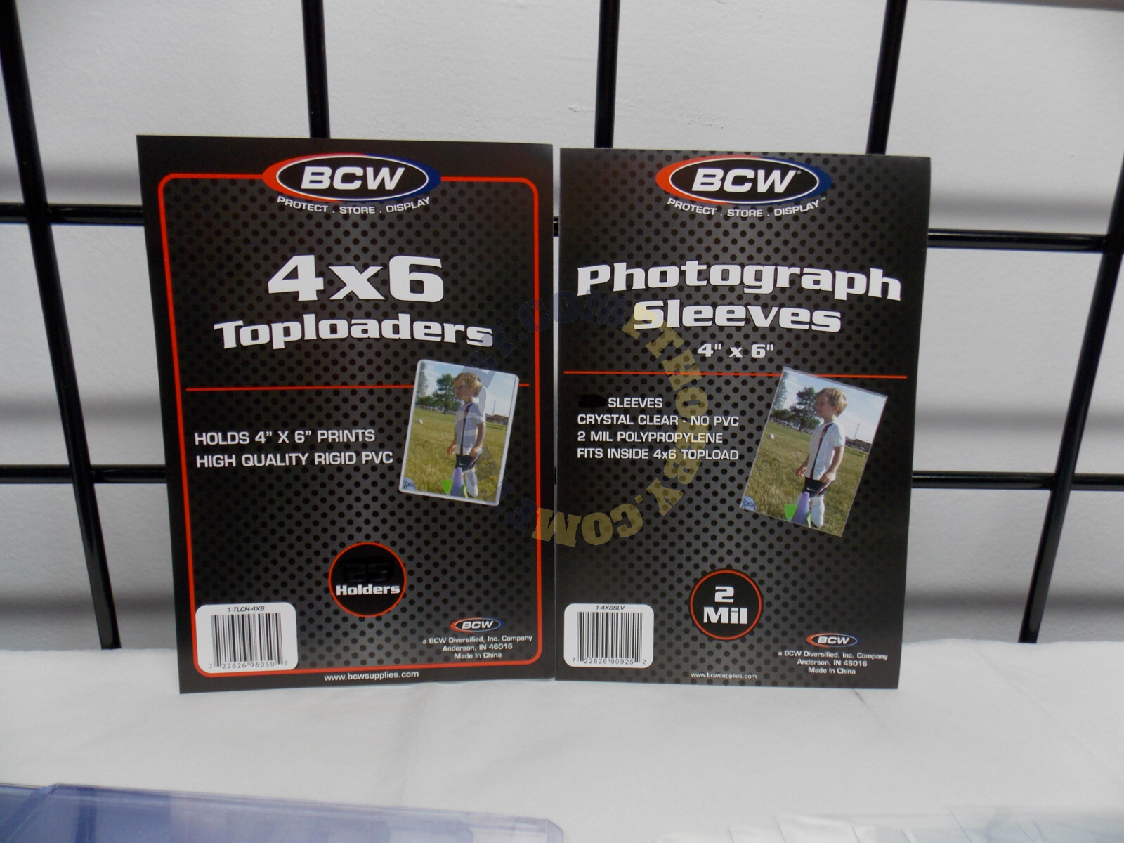 10 BCW 4X6 Postcard Photo Topload Holder + 10 BCW 4X6 Soft Sleeves