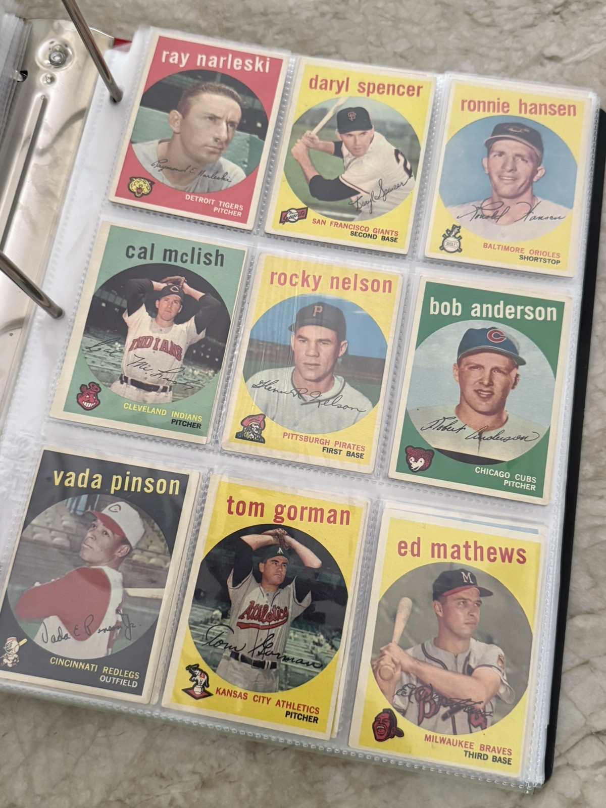 1959 Topps Baseball Complete Set 572 cards