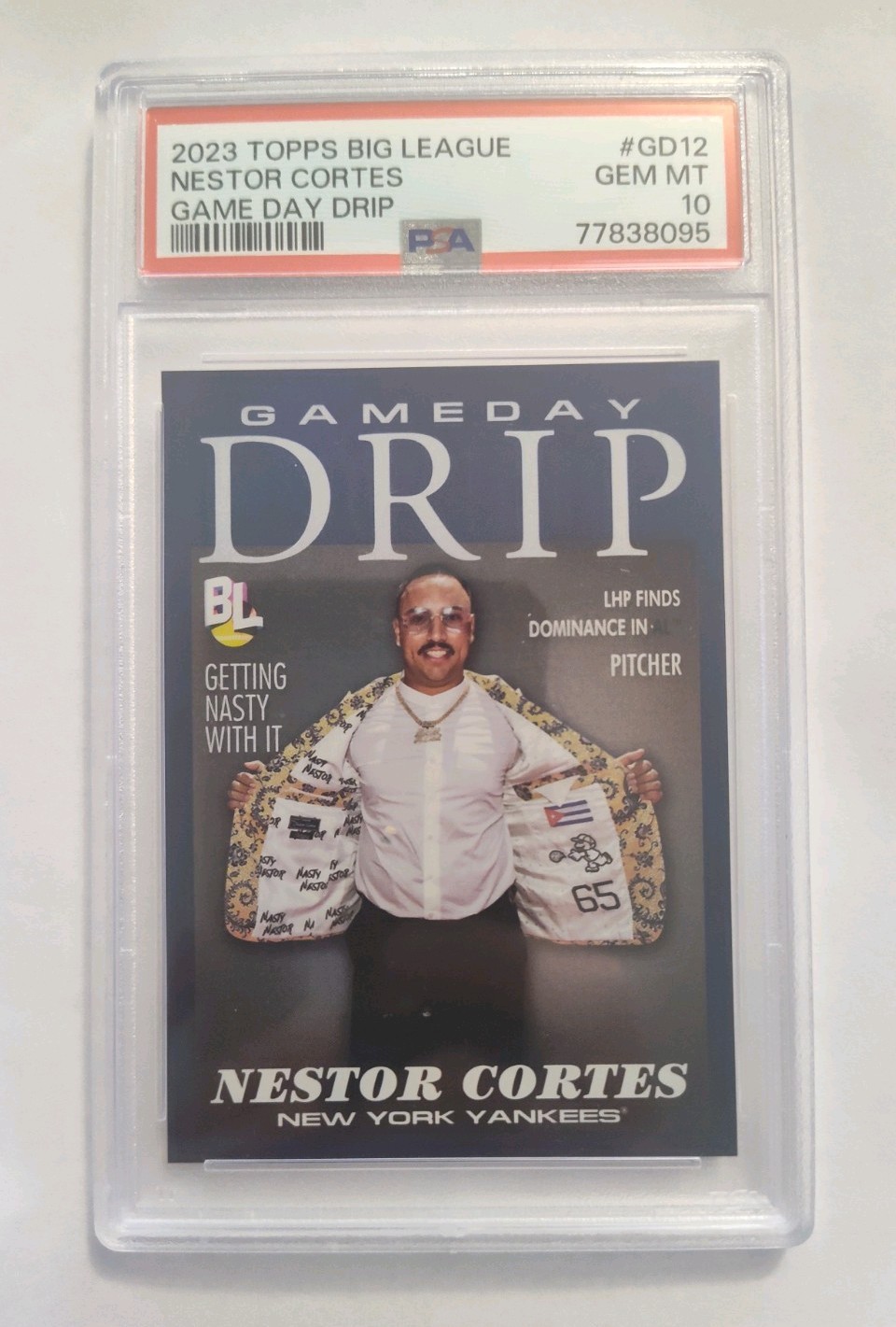 2023 Topps Big League Game Day Drip Nestor Cortes #GD-12 PSA 10 Pop 2