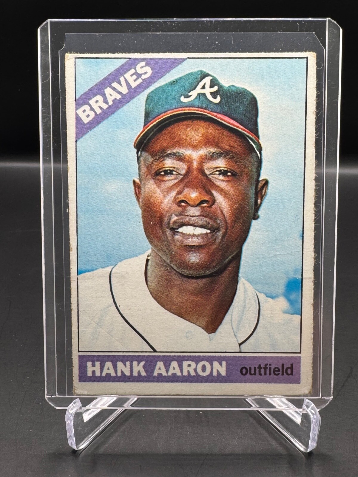 1966 TOPPS! HANK AARON! ATLANTA BRAVES! #500 VG-EX!