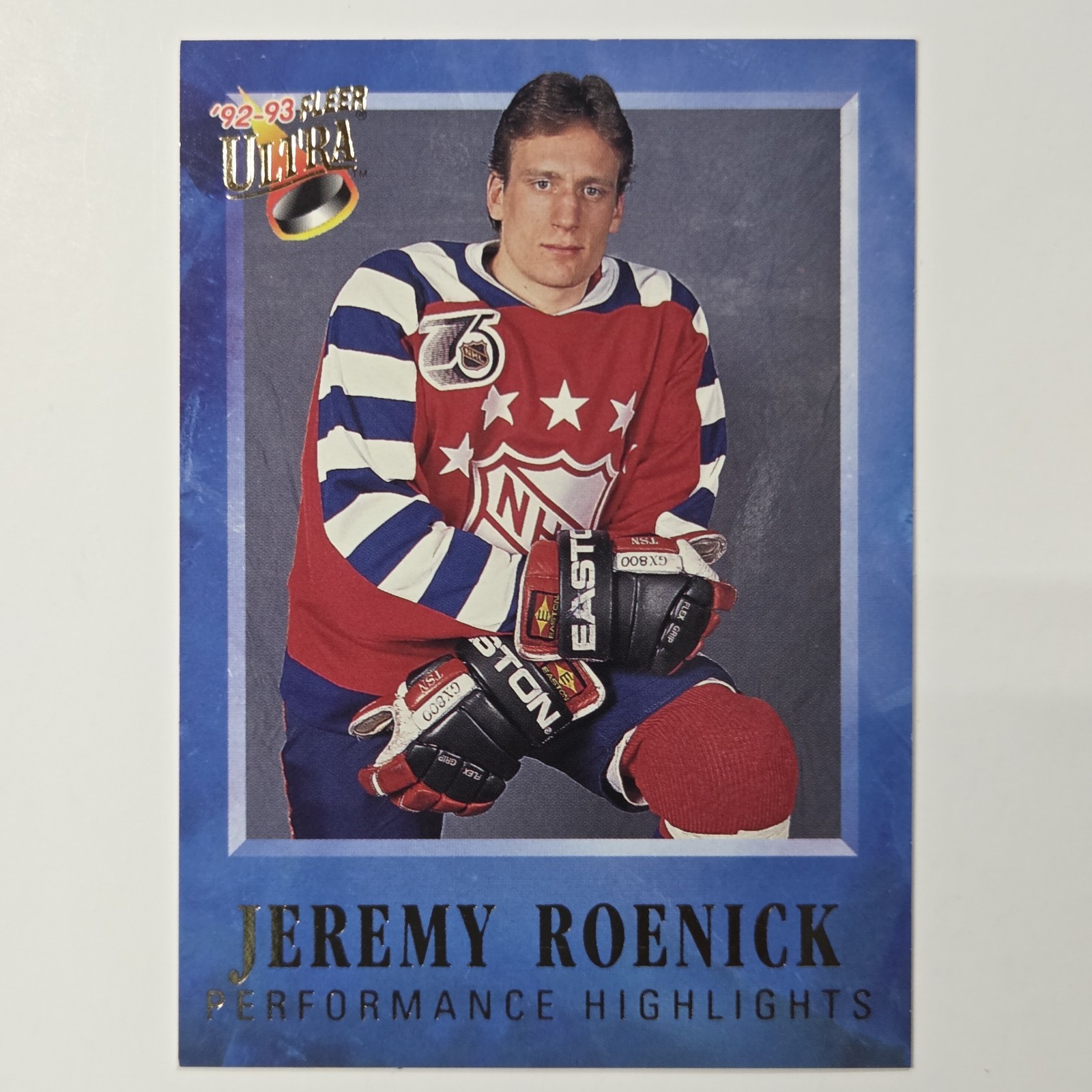 1992-93 Fleer Ultra – Jeremy Roenick Performance Highlights Jeremy Roenick #1